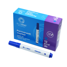 Alkoholos marker 1-4mm, vágott végű Bluering® kék