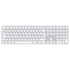 Billentyűzet APPLE MAGIC KEYBOARD bluetooth (QWERTZ, magyar nyelvű, Touch ID, számbillentyűzet) fehér
