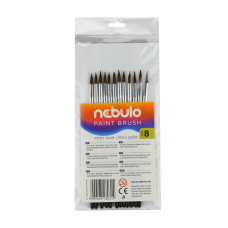 Ecset 8-as festett nyéllel 12 db/csomag, Nebulo