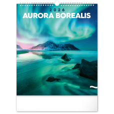 Falinaptár képes  300x340mm Aurora Borealis Realsystem 2026.