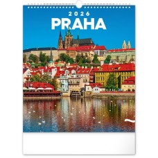 Falinaptár képes  300x340mm Prague Realsystem 2026.