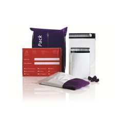 Futártasak C4, 240x325 + 50 mm. szilikonos záródás 100 db/csomag Coex Fehér/Fekete