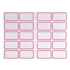 Füzetcímke 20 db-os (20 címke/ív) egyszínű 20 ív/csomag, Bluering