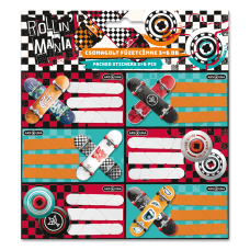 Füzetcímke (3*6 db) Ars Una ROLLIN MANIA (5228) 22