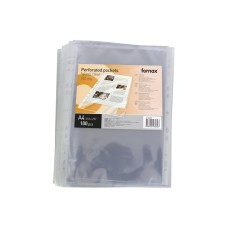 Genotherm lefűzhető A4, 100 micron, víztiszta Fornax 100 dbcsomag,