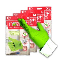 Gumikesztyű S háztartási Bonus+ Komfort _B005 zöld