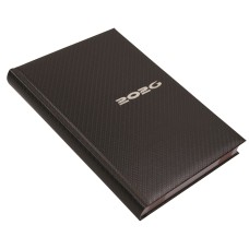 Határidőnapló Carbon A/5, napi fehér lapokkal acél Realsystem 2026.