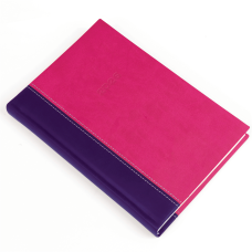 Határidőnapló Linett A/5, napi fehér lapokkal lila-pink Realsystem 2026.