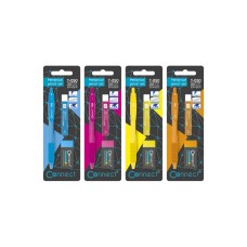 Írószer szett Connect, nyomósirón + ironbél 0,5mm, HB + radír, klf. színek, bliszteren