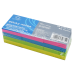 Jegyzettömb öntapadó, 38x51mm, 80lap, 12 tömb/csomag, Bluering® , neon