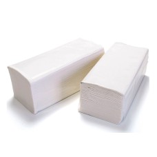 Kéztörlő 2 rétegű V hajtogatású 100% cellulóz 200 lap/csomag 15 csomag/karton Millena hófehér