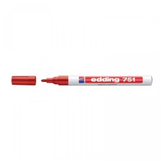 Lakkmarker 1-2mm, kerek Edding 751 piros