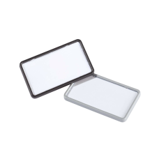 Névkitűző 40x75mm, mágnessel, 25 db/csomag, Durable Card fekete