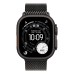 Okosóra Apple Watch Ultra 3 Cellular 49mm Black Titanium Case with Black Titanium Milanese Loop - Medium