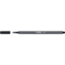 Rostirón, filctoll 1mm, M STABILO Pen 68 fekete