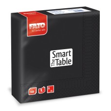 Szalvéta 2 rétegű 33 x 33 cm 50 lap/cs Fato Smart Table fekete_82622500
