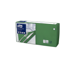 Szalvéta 3 rétegű 1/4 hajtás lapméret: 32,8 x 32,5 cm 150 lap/csomag Sötétzöld Tork_477413