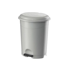 Szemetes kuka pedálos műanyag 12 literes fehér UP126-001