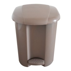 Szemetes kuka pedálos műanyag 17 literes, barna