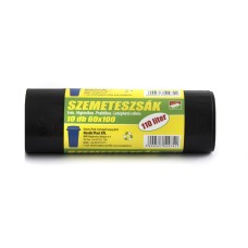 Szemeteszsák 110 liter 60 x 100 cm 25 mikron 10 db/tekercs fekete