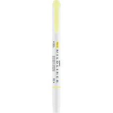 Szövegkiemelő 1,0/3,5 mm, kétvégű, Zebra Mildliner Fluorescent, sárga