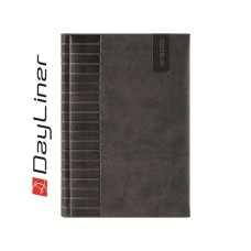 Tárgyalási napló Tucson B5 napló, fehér lapokkal fekete Dayliner 2026.