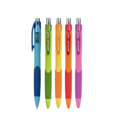 Golyóstoll nyomógombos vegyes színek 0,7mm Antilop Fruit írásszín kék