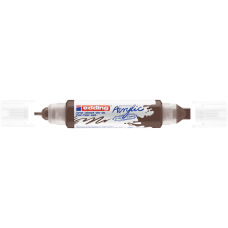 Akril marker 2-3mm, és 5-10mm, 3D kétvégű Edding 5400 barna