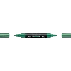 Akril marker kétvégű MULTIMARK 295 Faber-Castell metál zöld Akril marker kétvégű MULTIMARK 295 Faber-Castell metál zöld