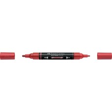 Akril marker kétvégű MULTIMARK 296 Faber-Castell metál piros Akril marker kétvégű MULTIMARK 296 Faber-Castell metál piros