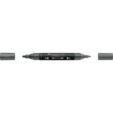 Akril marker kétvégű MULTIMARK 297 Faber-Castell metál acélszürke Akril marker kétvégű MULTIMARK 297 Faber-Castell metál acélszürke