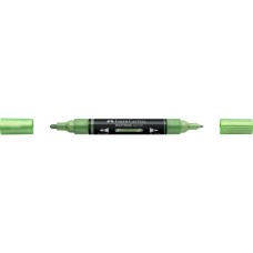 Akril marker kétvégű MULTIMARK 298 Faber-Castell metál zsályazöld Akril marker kétvégű MULTIMARK 298 Faber-Castell metál zsályazöld