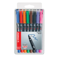 Alkoholos marker készlet 1mm, STABILO OHPen M, 8 klf. szín