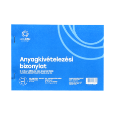 Készletkivételezési bizonylat A5, 25x4lapos 8 tételes B.12-114 Bluering®
