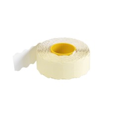 Árazószalag 22x12mm, stancolt 10 tekercs/csomag, fehér