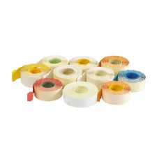 Árazószalag 26x12mm, stancolt 10 tekercs/csomag, fehér