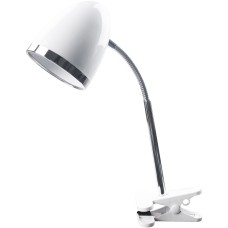 Asztali lámpa, csiptethető, E27, max. 15W, AVIDE, fehér