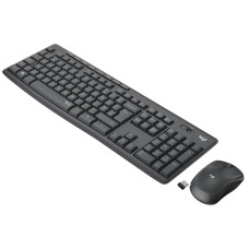 Billentyűzet+egér vezeték nélküli Silent HUN fehér Logitech MK295