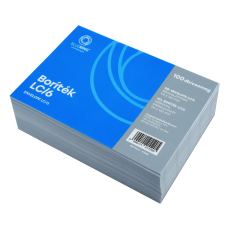 Boríték LC/6 szilikonos bélésnyomott 114x162mm Bluering® 100 db/csom fehér