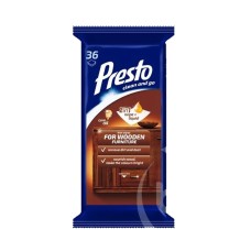 Bútorápoló nedves törlőkendő 36 db/csomag Presto Bútorápoló nedves törlőkendő 36 db/csomag Presto