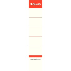 Cserecímke iratrendezőhöz, kétoldalas 30x158mm, Esselte fehér 10 db/csom Cserecímke iratrendezőhöz, kétoldalas 30x158mm, Esselte fehér 10 db/csom