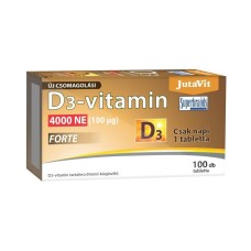 D3-vitamin Forte 4000NE tabletta 100db JutaVit D3-vitamin Forte 4000NE tabletta 100db JutaVit