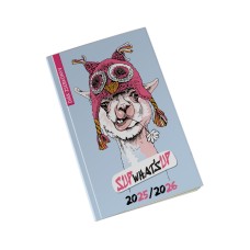 Diák zsebkönyv 125mmx205mm, fehér lapokkal 2026/2027 szirmok Realsystem