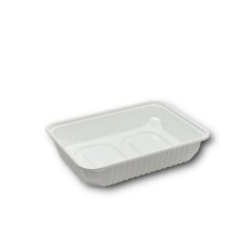 Elviteles doboz alj, szögletes 500 ml PP 50 db/csomag, fehér