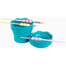 Ecsettál összecsukható mechanizmussal CLIC&GO Faber-Castell türkiz Ecsettál összecsukható mechanizmussal CLIC&GO Faber-Castell türkiz