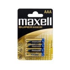 Elem AAA mikro LR03 1,5V Super tartós alkaline 4 db/csomag, Maxell Elem AAA mikro LR03 1,5V Super tartós alkaline 4 db/csomag, Maxell