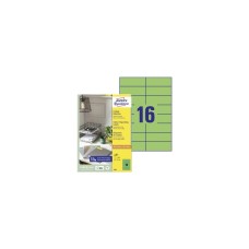 Etikett címke, 105x37mm, univerzális, 16 címke/lap Avery, zöld Etikett címke, 105x37mm, univerzális, 16 címke/lap Avery, zöld