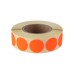 Etikett címke, 20mm, körcímke tekercses, 1000 címke/tekercs fluo piros Etikett címke, 20mm, körcímke tekercses, 1000 címke/tekercs fluo piros