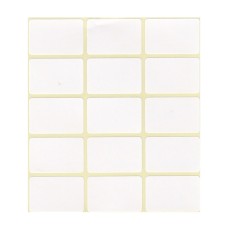 Etikett címke, 20x30mm, 4 lap, 15 címke/lap