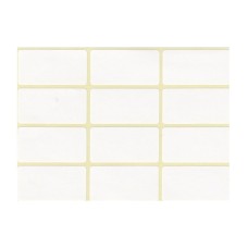 Etikett címke, 20x38mm, 5 lap, 12 címke/lap